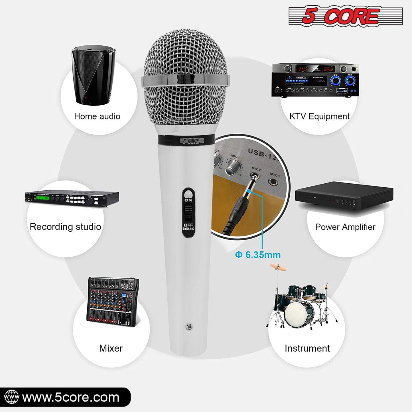 Dynamic Microphone with Detachable XLR Cable PM 111 CH