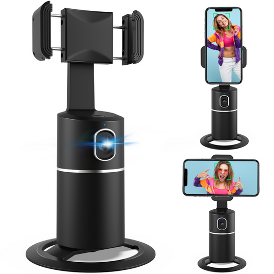 Auto Face Tracking Phone Selfie Stick Smart 360° Rotation Holder
